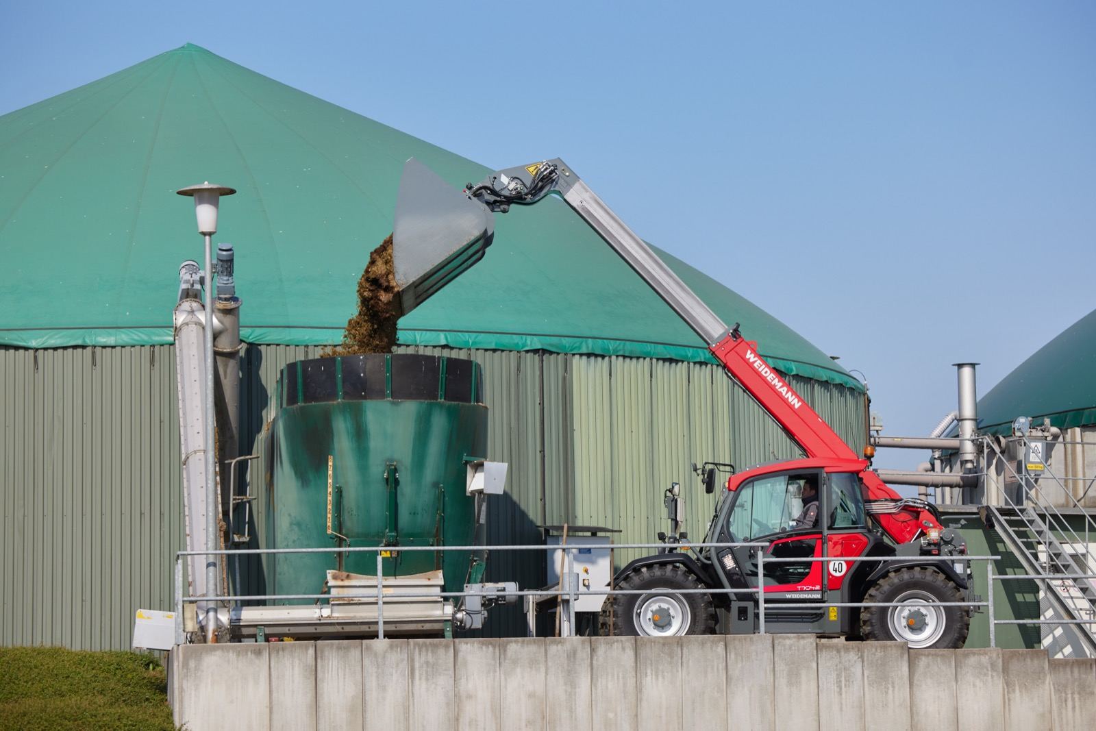 Weidemann Teleskoplader T7042 im Einsatz